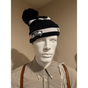 New Era Seattle Seahawks Pom Chase Knit Hat beanie football hawks 12 man